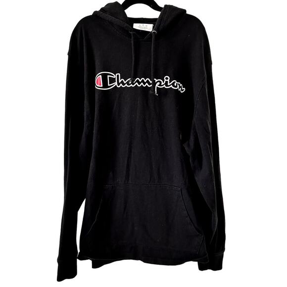 Champion Tops - Champion Black Hoodie Sweatshirt‎ Womens Size L